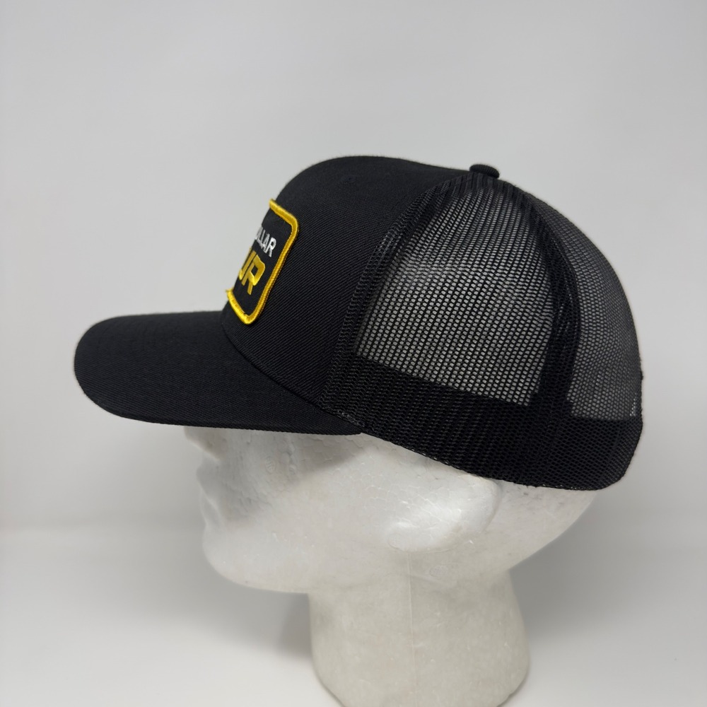 Blue Collar Tour‎ Trucker Hat Black Snapback Flat Bill Cap Richardson Style 511 - Picture 2 of 9